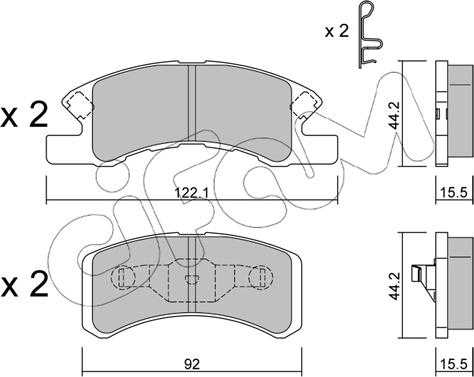 Cifam 822-605-0 - Гальмівні колодки, дискові гальма autozip.com.ua