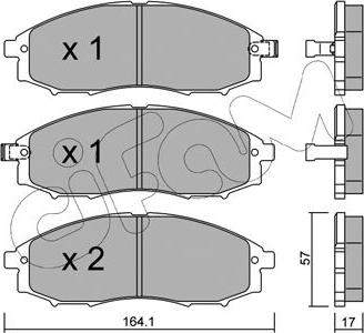 Cifam 822-611-0 - Гальмівні колодки, дискові гальма autozip.com.ua