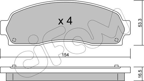 Cifam 822-685-0 - Гальмівні колодки, дискові гальма autozip.com.ua