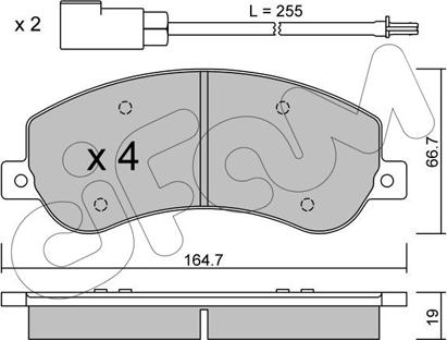 Cifam 822-680-0 - Гальмівні колодки, дискові гальма autozip.com.ua