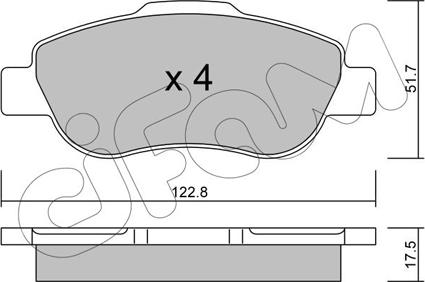 Cifam 822-638-0 - Гальмівні колодки, дискові гальма autozip.com.ua