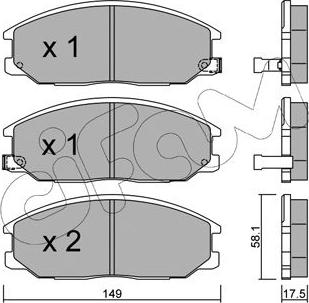 Cifam 822-632-0 - Гальмівні колодки, дискові гальма autozip.com.ua