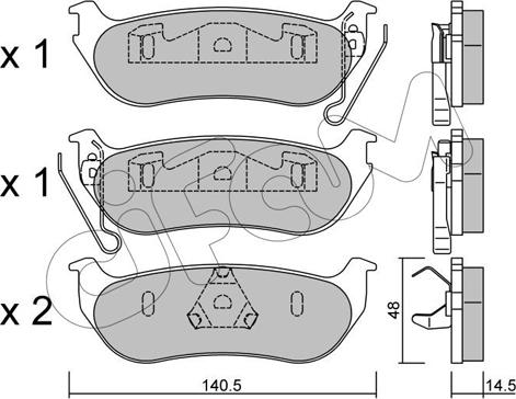 Cifam 822-627-0 - Гальмівні колодки, дискові гальма autozip.com.ua