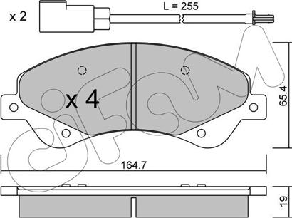 Cifam 822-679-0 - Гальмівні колодки, дискові гальма autozip.com.ua