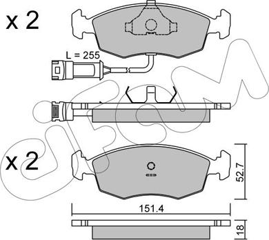 Cifam 822-094-0 - Гальмівні колодки, дискові гальма autozip.com.ua