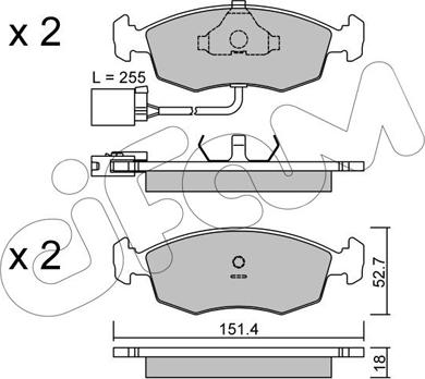 Cifam 822-094-1 - Гальмівні колодки, дискові гальма autozip.com.ua