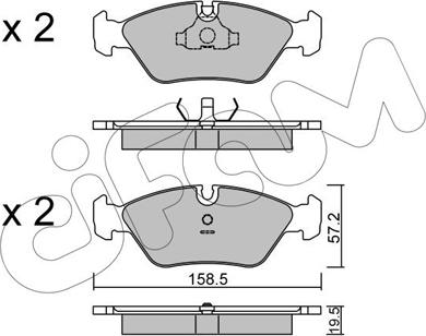 Cifam 822-091-0 - Гальмівні колодки, дискові гальма autozip.com.ua