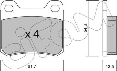 Cifam 822-092-0 - Гальмівні колодки, дискові гальма autozip.com.ua