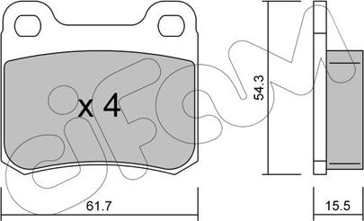 Cifam 822-092-1 - Гальмівні колодки, дискові гальма autozip.com.ua