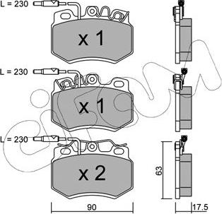 Cifam 822-049-0 - Гальмівні колодки, дискові гальма autozip.com.ua