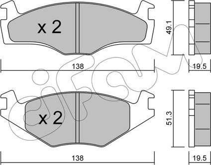 Cifam 822-045-1 - Гальмівні колодки, дискові гальма autozip.com.ua