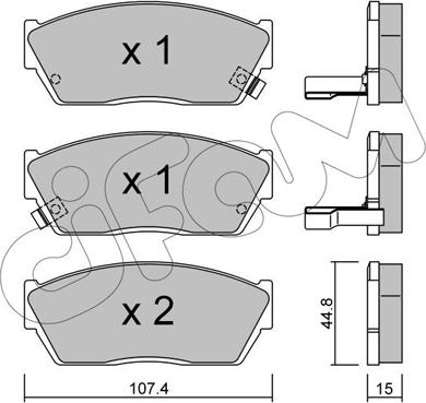 Cifam 822-054-2 - Гальмівні колодки, дискові гальма autozip.com.ua