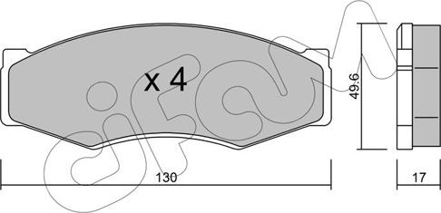 Cifam 822-066-0 - Гальмівні колодки, дискові гальма autozip.com.ua