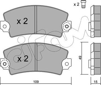 Cifam 822-005-0 - Гальмівні колодки, дискові гальма autozip.com.ua