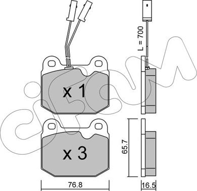 Cifam 822-013-0 - Гальмівні колодки, дискові гальма autozip.com.ua