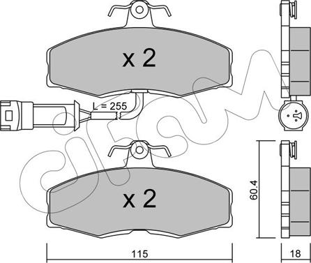 Cifam 822-039-1 - Гальмівні колодки, дискові гальма autozip.com.ua