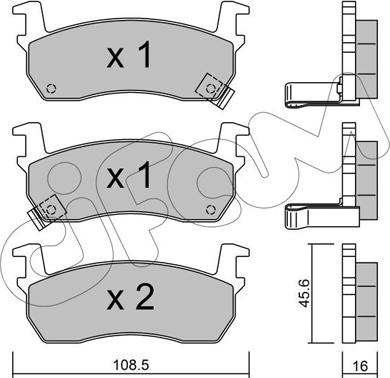 Cifam 822-034-1 - Гальмівні колодки, дискові гальма autozip.com.ua