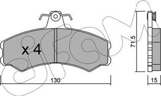 Cifam 822-031-1 - Гальмівні колодки, дискові гальма autozip.com.ua