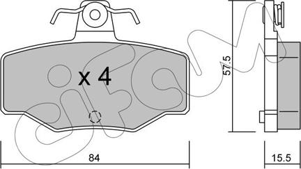 Cifam 822-199-0 - Гальмівні колодки, дискові гальма autozip.com.ua