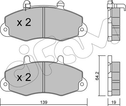 Cifam 822-194-1 - Гальмівні колодки, дискові гальма autozip.com.ua