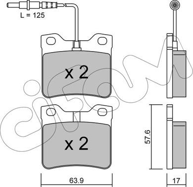 Cifam 822-192-0 - Гальмівні колодки, дискові гальма autozip.com.ua