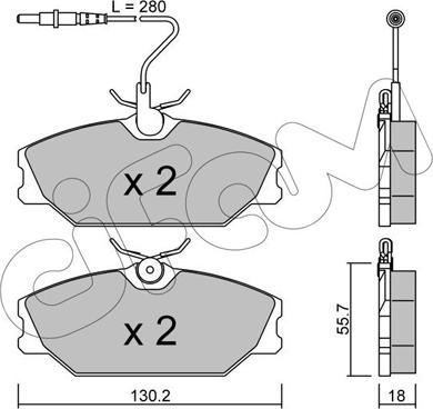 Cifam 822-142-0 - Гальмівні колодки, дискові гальма autozip.com.ua