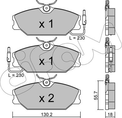 Cifam 822-142-1 - Гальмівні колодки, дискові гальма autozip.com.ua