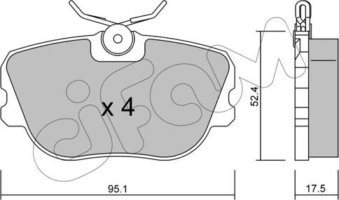 Cifam 822-150-0 - Гальмівні колодки, дискові гальма autozip.com.ua