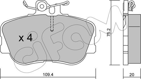 Cifam 822-158-0 - Гальмівні колодки, дискові гальма autozip.com.ua