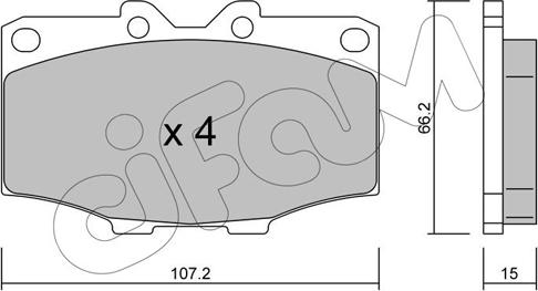 Cifam 822-109-0 - Гальмівні колодки, дискові гальма autozip.com.ua