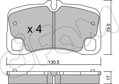 Cifam 822-1005-0 - Гальмівні колодки, дискові гальма autozip.com.ua