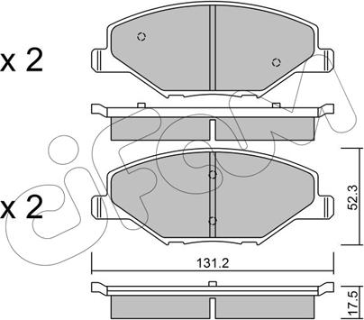 Cifam 822-1006-0 - Гальмівні колодки, дискові гальма autozip.com.ua