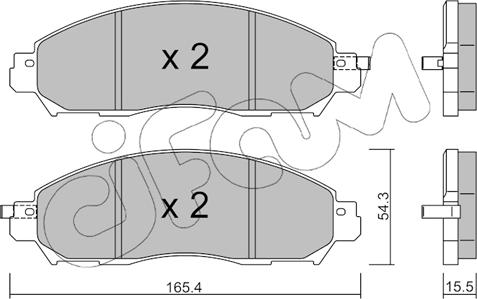 Cifam 822-1081-1 - Гальмівні колодки, дискові гальма autozip.com.ua