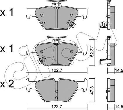 Cifam 822-1087-0 - Гальмівні колодки, дискові гальма autozip.com.ua