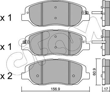 Cifam 822-1031-0 - Гальмівні колодки, дискові гальма autozip.com.ua