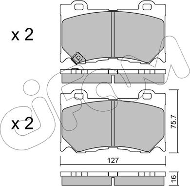 Cifam 822-1029-0 - Гальмівні колодки, дискові гальма autozip.com.ua