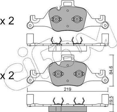 Cifam 822-1145-0 - Гальмівні колодки, дискові гальма autozip.com.ua