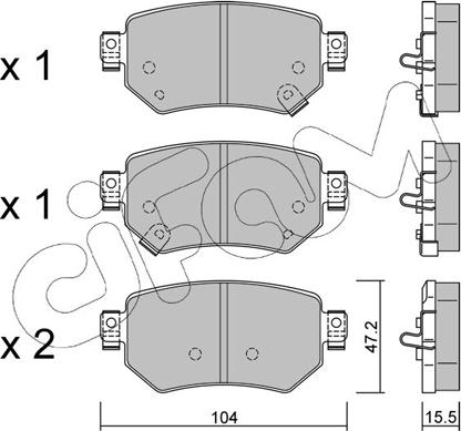 Cifam 822-1159-0 - Гальмівні колодки, дискові гальма autozip.com.ua