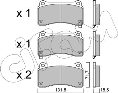 Cifam 822-1157-0 - Гальмівні колодки, дискові гальма autozip.com.ua