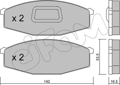 Cifam 822-110-1 - Гальмівні колодки, дискові гальма autozip.com.ua