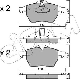 Cifam 822-118-0 - Гальмівні колодки, дискові гальма autozip.com.ua