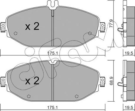 Cifam 822-1132-0 - Гальмівні колодки, дискові гальма autozip.com.ua