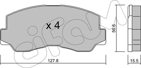 Cifam 822-112-0 - Гальмівні колодки, дискові гальма autozip.com.ua