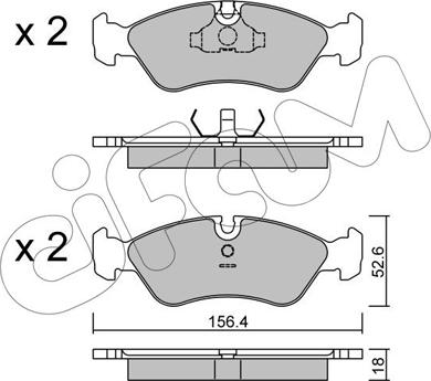 Cifam 822-117-0 - Гальмівні колодки, дискові гальма autozip.com.ua