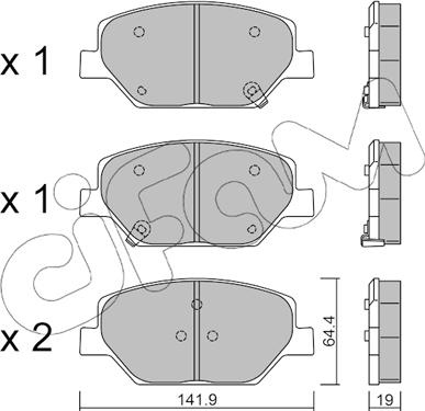 Cifam 822-1178-0 - Гальмівні колодки, дискові гальма autozip.com.ua