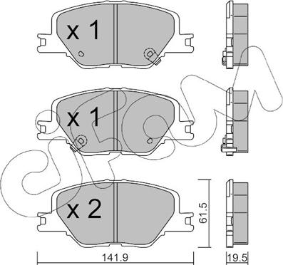 Cifam 822-1177-0 - Гальмівні колодки, дискові гальма autozip.com.ua