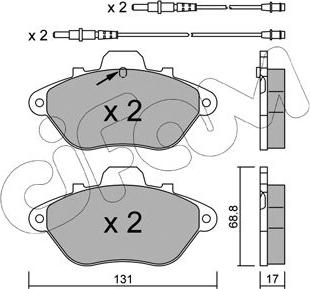 Cifam 822-185-1 - Гальмівні колодки, дискові гальма autozip.com.ua