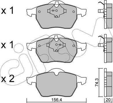 Cifam 822-181-1 - Гальмівні колодки, дискові гальма autozip.com.ua