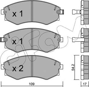 Cifam 822-188-1 - Гальмівні колодки, дискові гальма autozip.com.ua