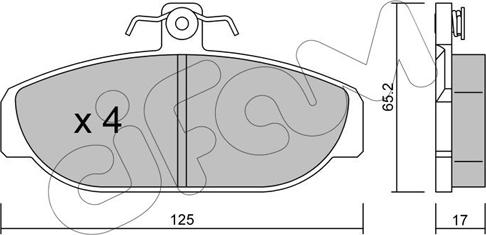 Cifam 822-183-0 - Гальмівні колодки, дискові гальма autozip.com.ua